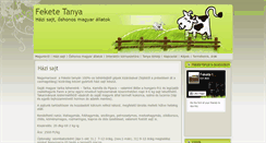 Desktop Screenshot of feketetanya.hu